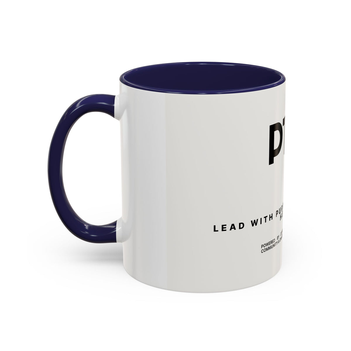 PTA Boss Coffee Mug — 'Lead with Purpose, Serve with Heart' Accent Mug (11/15oz)