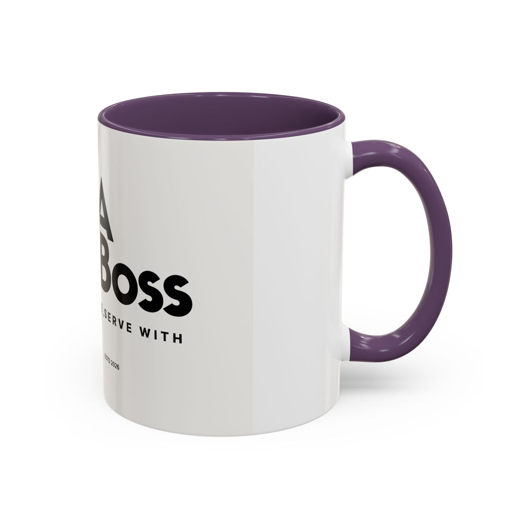 PTA Boss Coffee Mug — 'Lead with Purpose, Serve with Heart' Accent Mug (11/15oz)