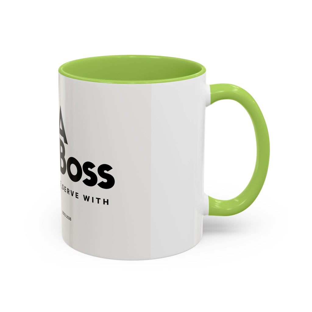 PTA Boss Coffee Mug — 'Lead with Purpose, Serve with Heart' Accent Mug (11/15oz)