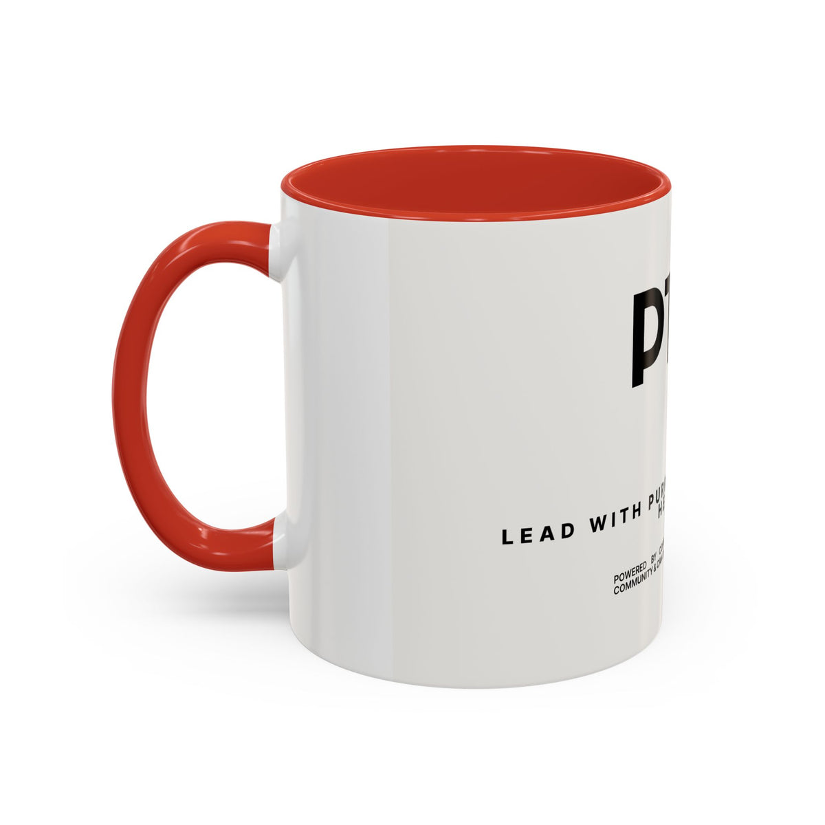 PTA Boss Coffee Mug — 'Lead with Purpose, Serve with Heart' Accent Mug (11/15oz)