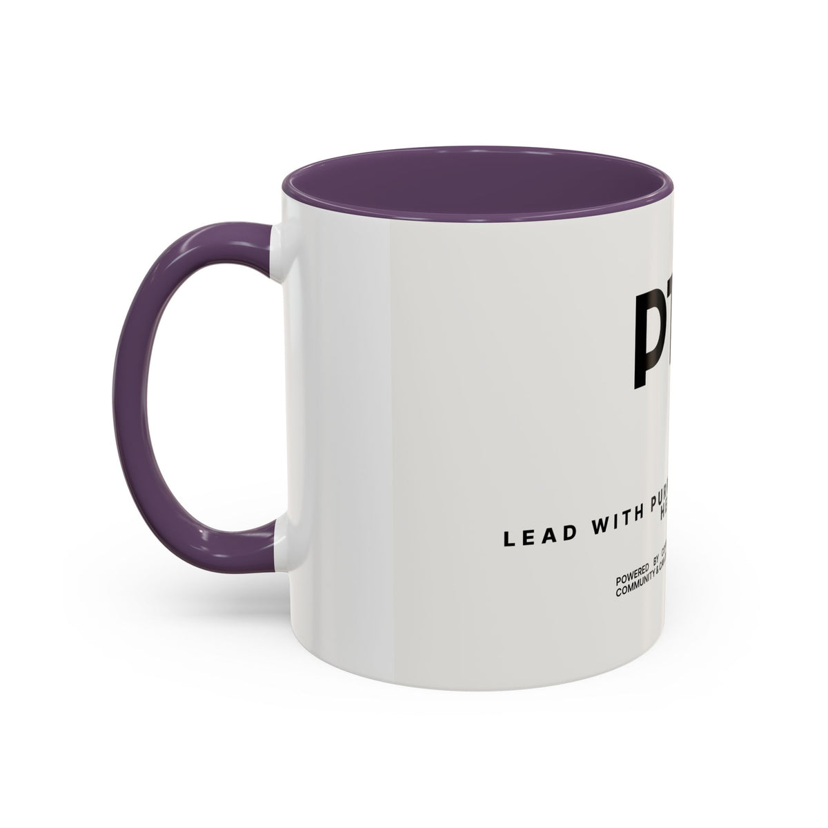 PTA Boss Coffee Mug — 'Lead with Purpose, Serve with Heart' Accent Mug (11/15oz)